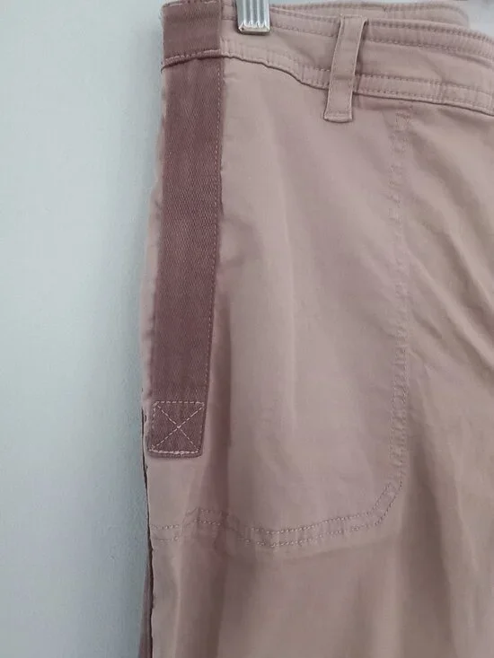 ANTHROPOLOGIE dusty rose twill jogger pants - Picture 4 of 11